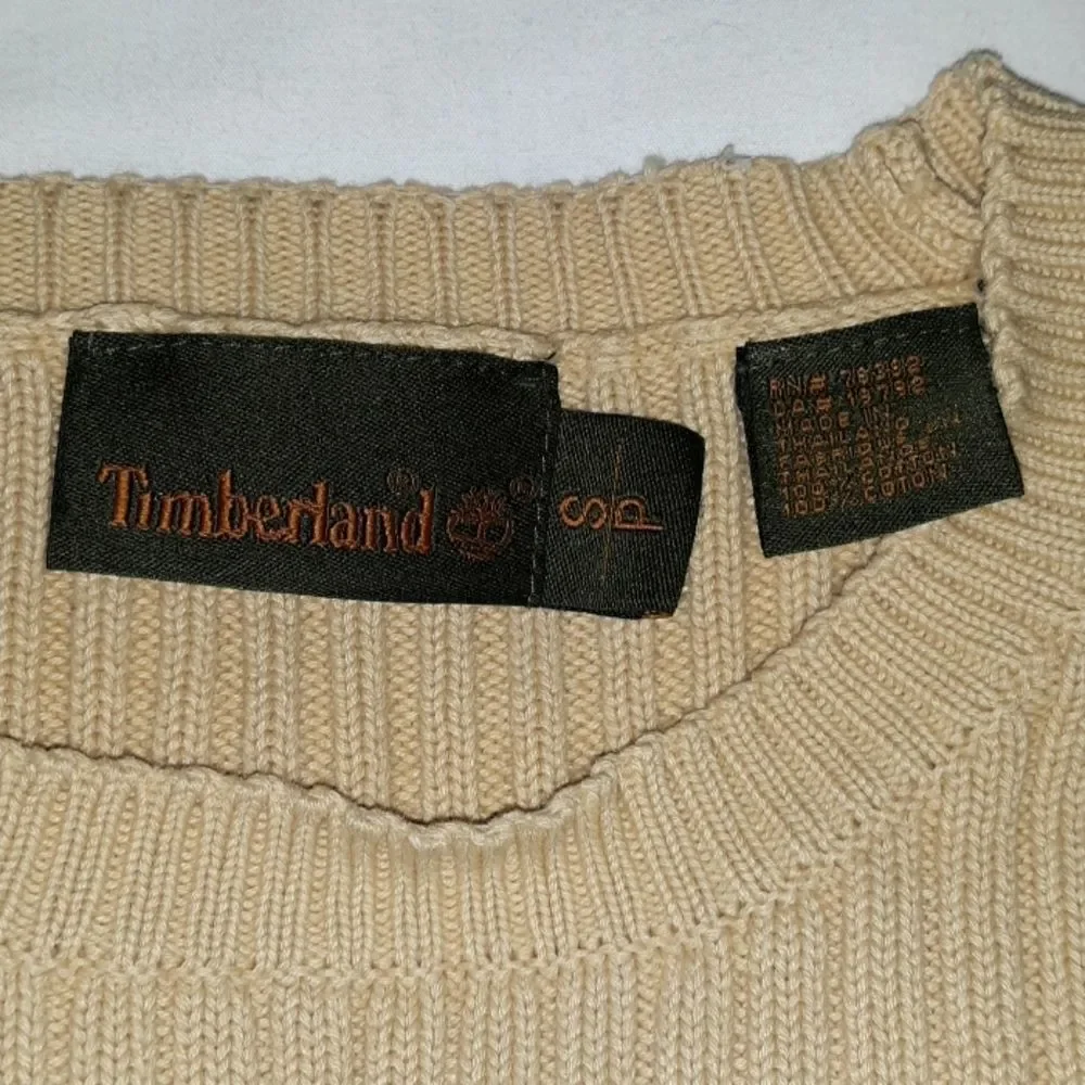 Timberland Small Wheat Tan Colored‎ Cotton Sweater